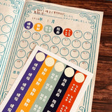 Mini Round Retro Sticker Set / Kinokosya - bungu
