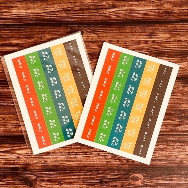 Mini Round Retro Sticker Set / Kinokosya - bungu