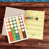 Mini Round Retro Sticker Set / Kinokosya - bungu