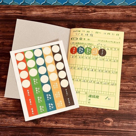 Mini Round Retro Sticker Set / Kinokosya - bungu