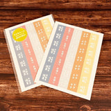 Mini Round Retro Sticker Set / Kinokosya - bungu