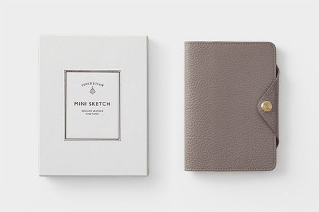 Mini Sketch B7 Notebook & Planner Leather Cover / TOUCH & FLOW - bungu