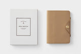 Mini Sketch B7 Notebook & Planner Leather Cover / TOUCH & FLOW - bungu