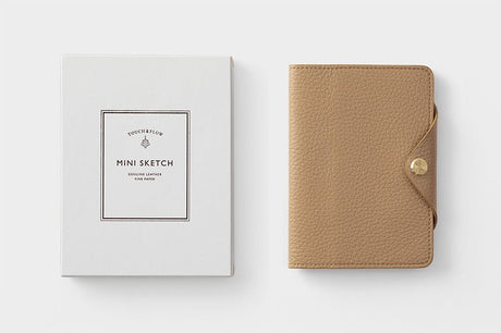 Mini Sketch B7 Notebook & Planner Leather Cover / TOUCH & FLOW - bungu