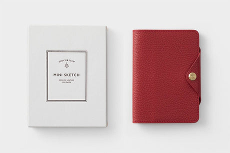 Mini Sketch B7 Notebook & Planner Leather Cover / TOUCH & FLOW - bungu