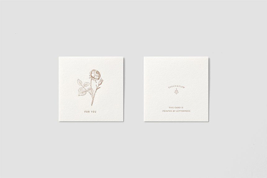 Mini Square Message Card with Envelope / TOUCH & FLOW - bungu