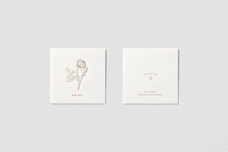 Mini Square Message Card with Envelope / TOUCH & FLOW - bungu