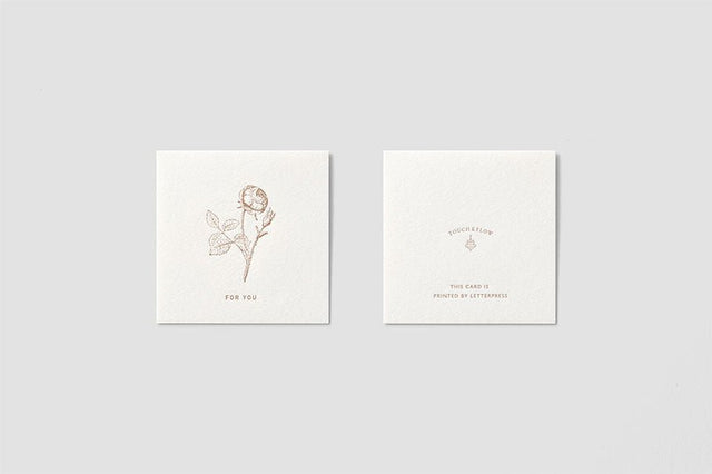 Mini Square Message Card with Envelope / TOUCH & FLOW - bungu