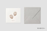 Mini Square Message Card with Envelope / TOUCH & FLOW - bungu