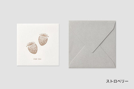 Mini Square Message Card with Envelope / TOUCH & FLOW - bungu