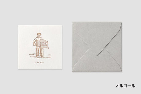 Mini Square Message Card with Envelope / TOUCH & FLOW - bungu