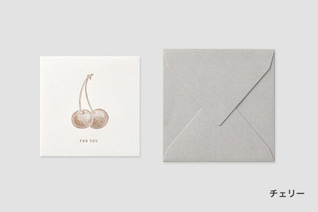 Mini Square Message Card with Envelope / TOUCH & FLOW - bungu