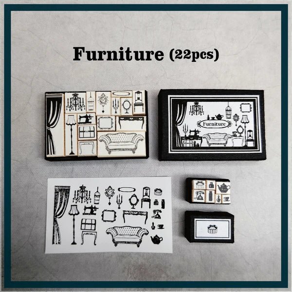 Miniature DIY Retro Stamp Kit / TOKYO NEEET - bungu