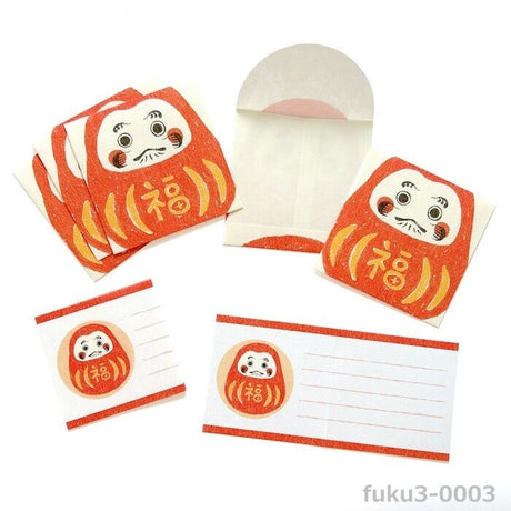 Mino Washi Mashikaku Pochibun Square Mini Letter Set / Furukawa Shiko - bungu
