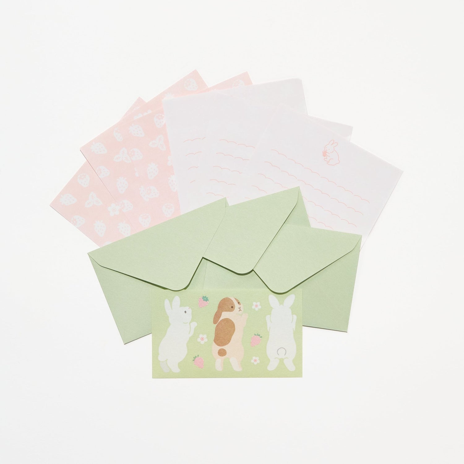 Mogu Mogu Animal Mini Letter Set / MIDORI - bungu