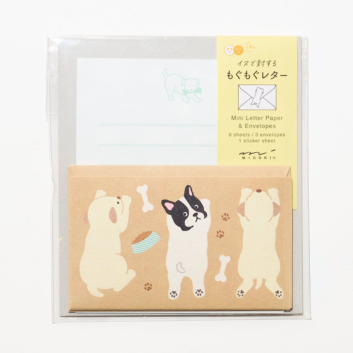 Mogu Mogu Animal Mini Letter Set / Midori DESIGNPHIL - bungu