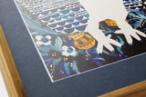 [Limited] Art Touch Kanae Kouno A4 Art Poster with Teak Frame / TOUCH & FLOW