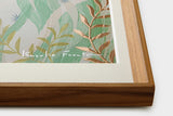 [Limited] Art Touch Kazuko Furuta A3 Art Poster with Teak Frame / TOUCH & FLOW