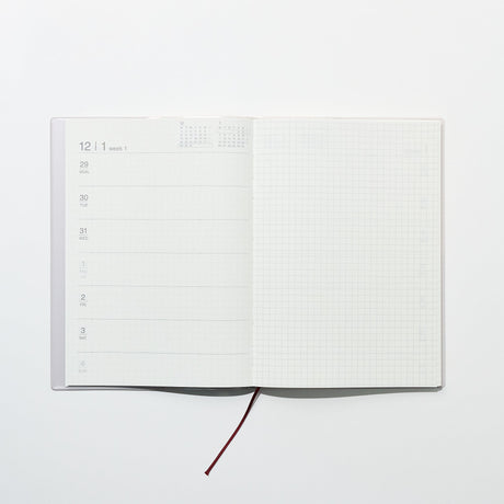 Monday Start Monthly and Weekly Planner 2026 / MUJI - bungu