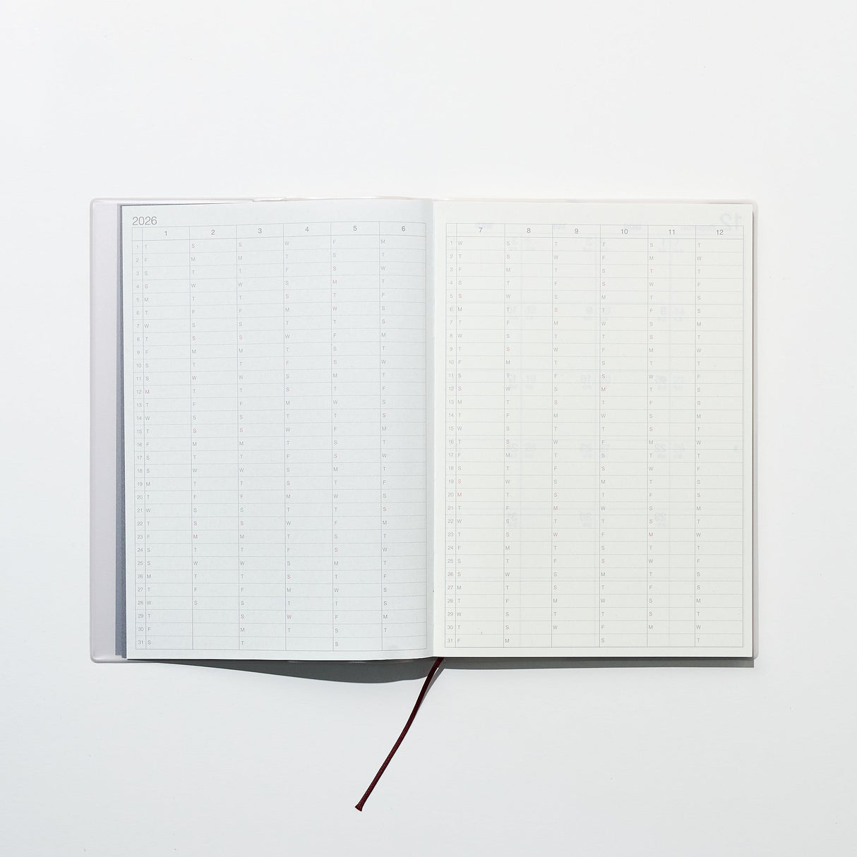 Monday Start Monthly and Weekly Planner 2026 / MUJI - bungu