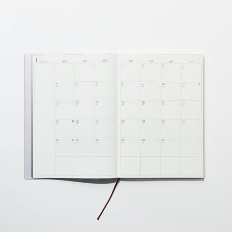 Monday Start Monthly and Weekly Planner 2026 / MUJI - bungu