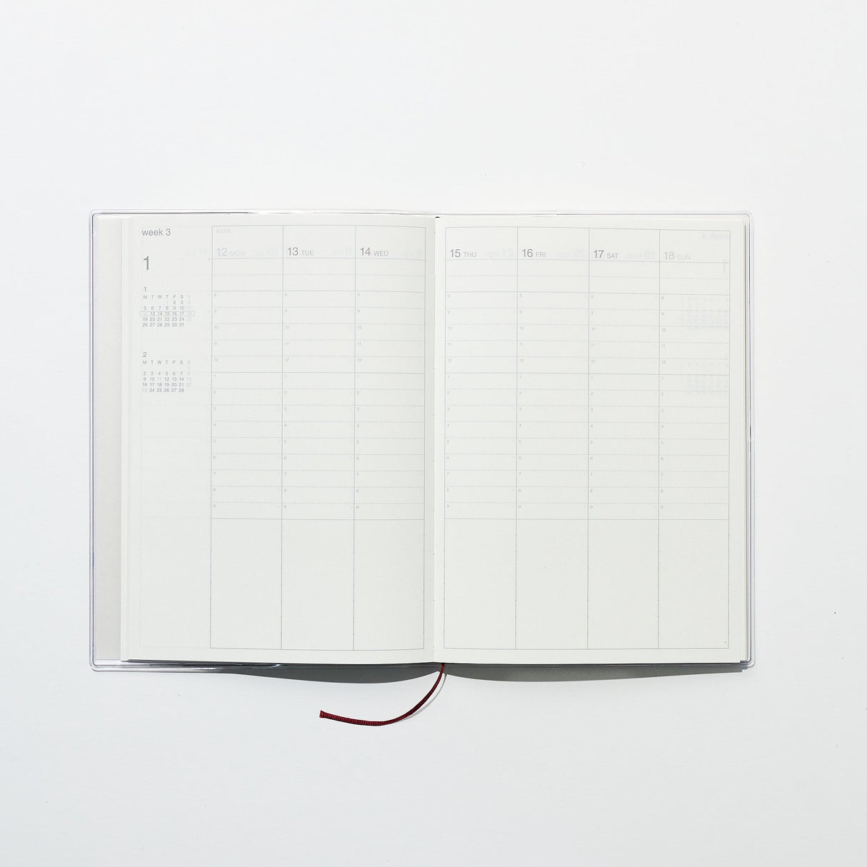 Monday Start Vertical Planner 2026 / MUJI - bungu