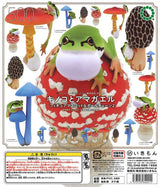 MONO+ Mushroom and Tree Frog Figure Mascot & Key Chain 2 Gacha Capsule - bungu