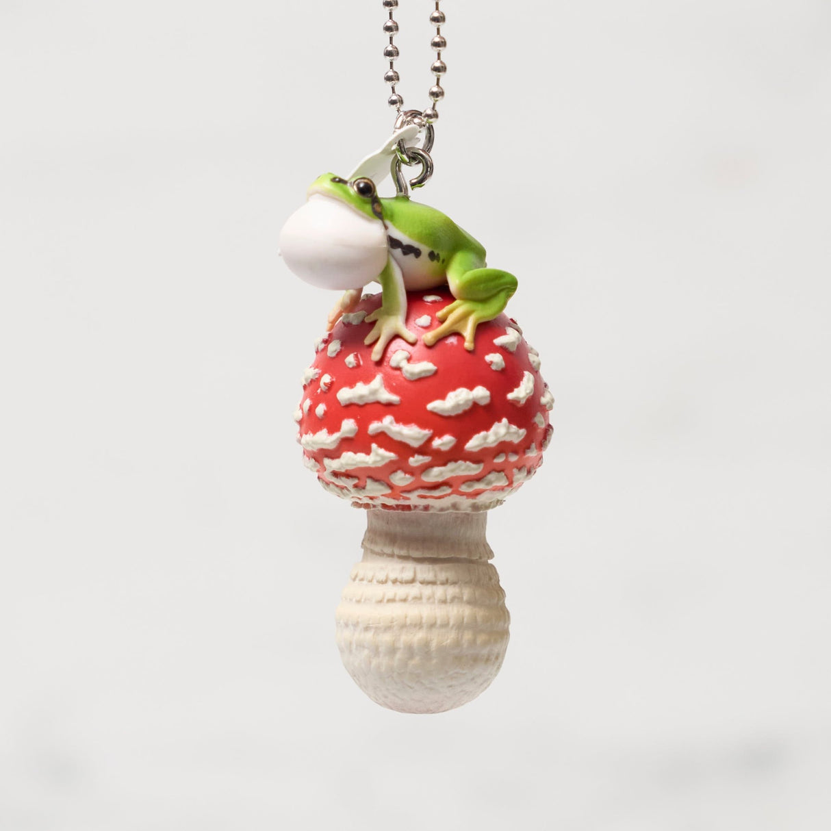 MONO+ Mushroom and Tree Frog Figure Mascot & Key Chain 2 Gacha Capsule - bungu