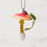 MONO+ Mushroom and Tree Frog Figure Mascot & Key Chain 2 Gacha Capsule - bungu