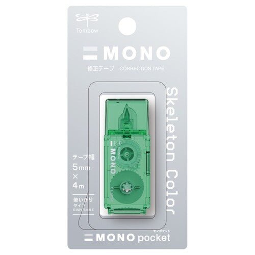 MONO Pocket Correction Tape Skeleton Color / Tombow - bungu