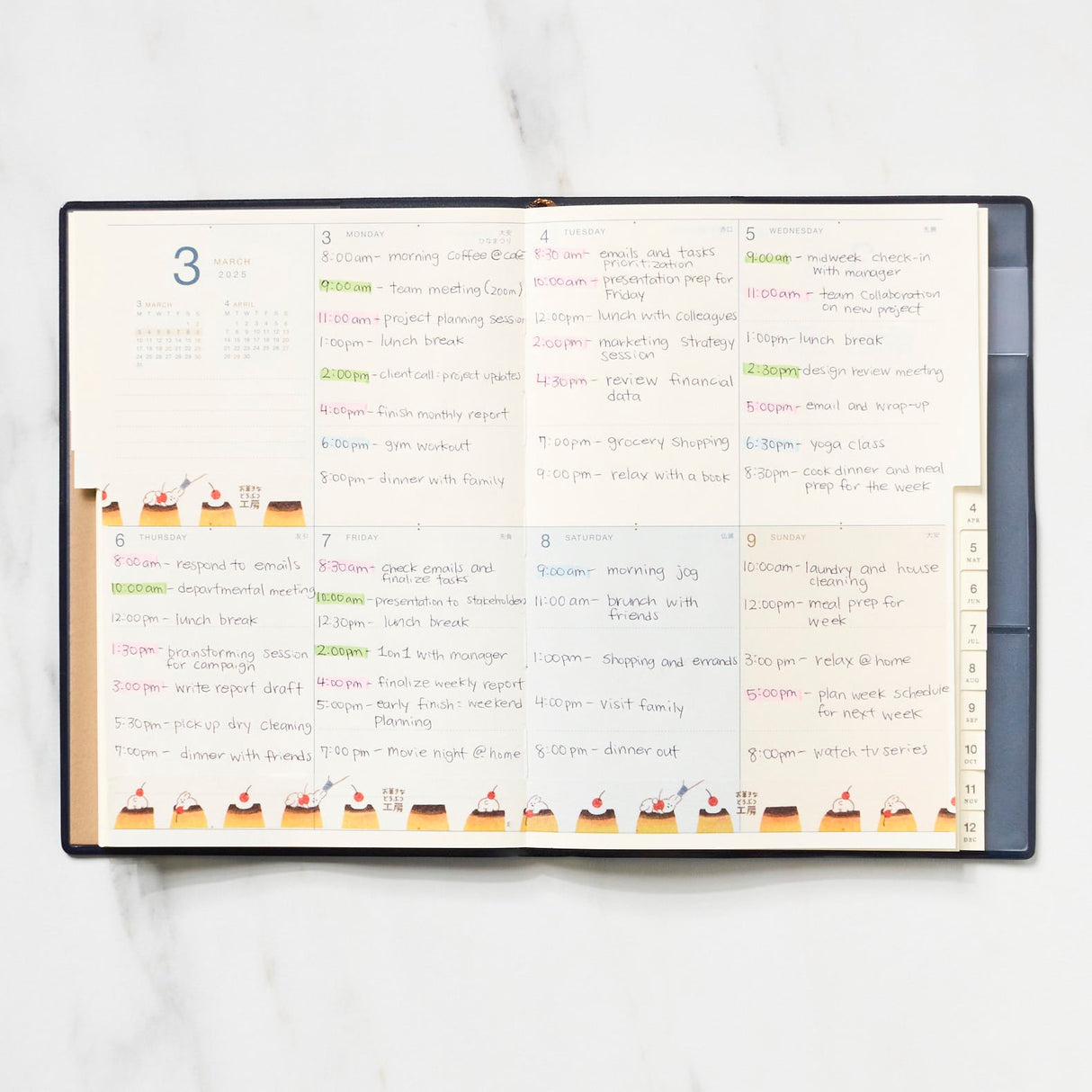 Monthly and Weekly Block Planner / Ryu - Ryu - bungu