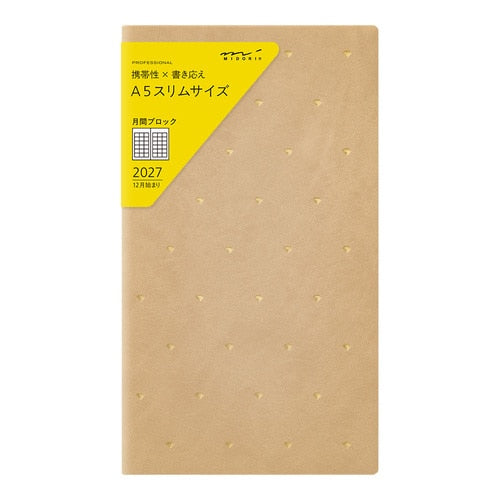 PRD A5 Slim Diary 2027 / MIDORI