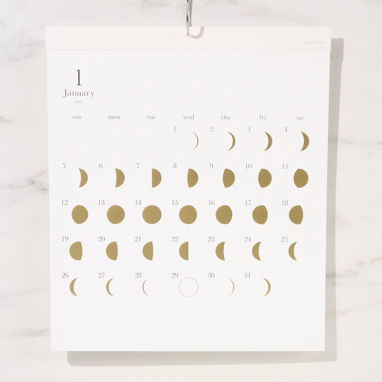 Moon Calendar Michiru Gold 2025 / Replug - bungu