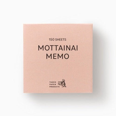 MOTTAINAI MEMO Block / TAKEO PAPER PRODUCTS - bungu