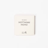 MOTTAINAI MEMO Block / TAKEO PAPER PRODUCTS - bungu