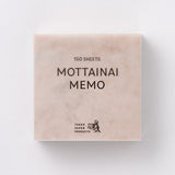 MOTTAINAI MEMO Block / TAKEO PAPER PRODUCTS - bungu