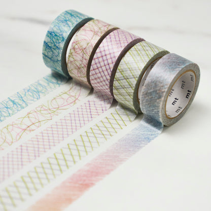 mt Chigihari Colored Pencil Masking Tape Set from / Kamoi Kakoshi - bungu