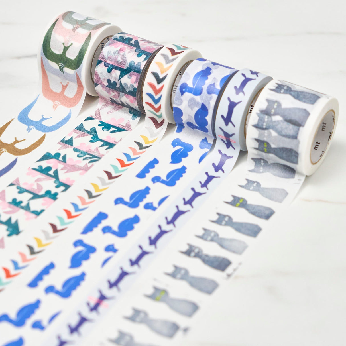 mt x Minä Perhonen Nature Silhouette Masking Tape / Kamoi Kakoshi - bungu