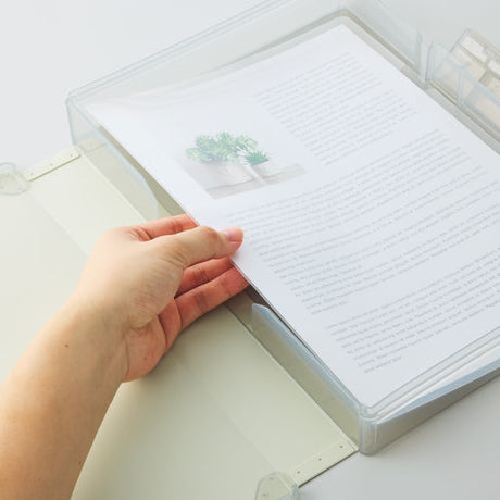 Mutual File Case Horizontal A4 Wide / LIHIT LAB - bungu
