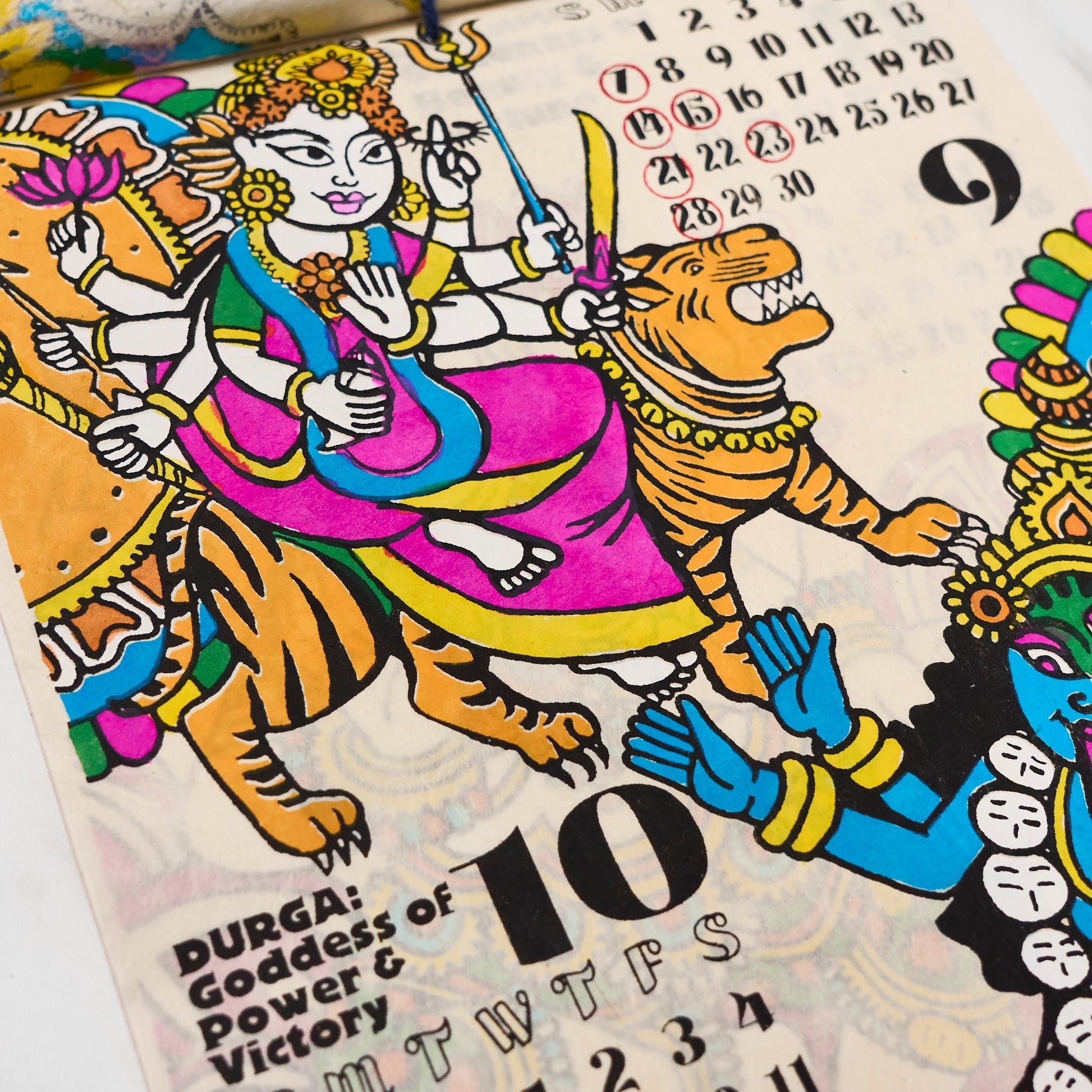 Namaste Hindu Gods Calendar 2025 Designed by Amina / Amina Collection Co., Ltd. - bungu