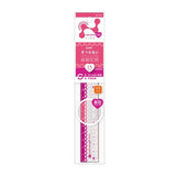 Nano Pita Girl Straight Ruler 15cm Reversible / Sonic - bungu