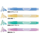 Neola Glitter Marker 4 Color Set / Sun - Star - bungu