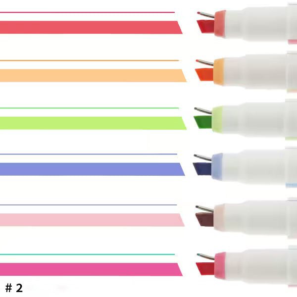 Ninipie Pen&Marker Highlighters 6 Color Set / Sun - Star - bungu