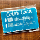 Nuritakurie Just color - it Minicard Coloring Card / nouto - bungu