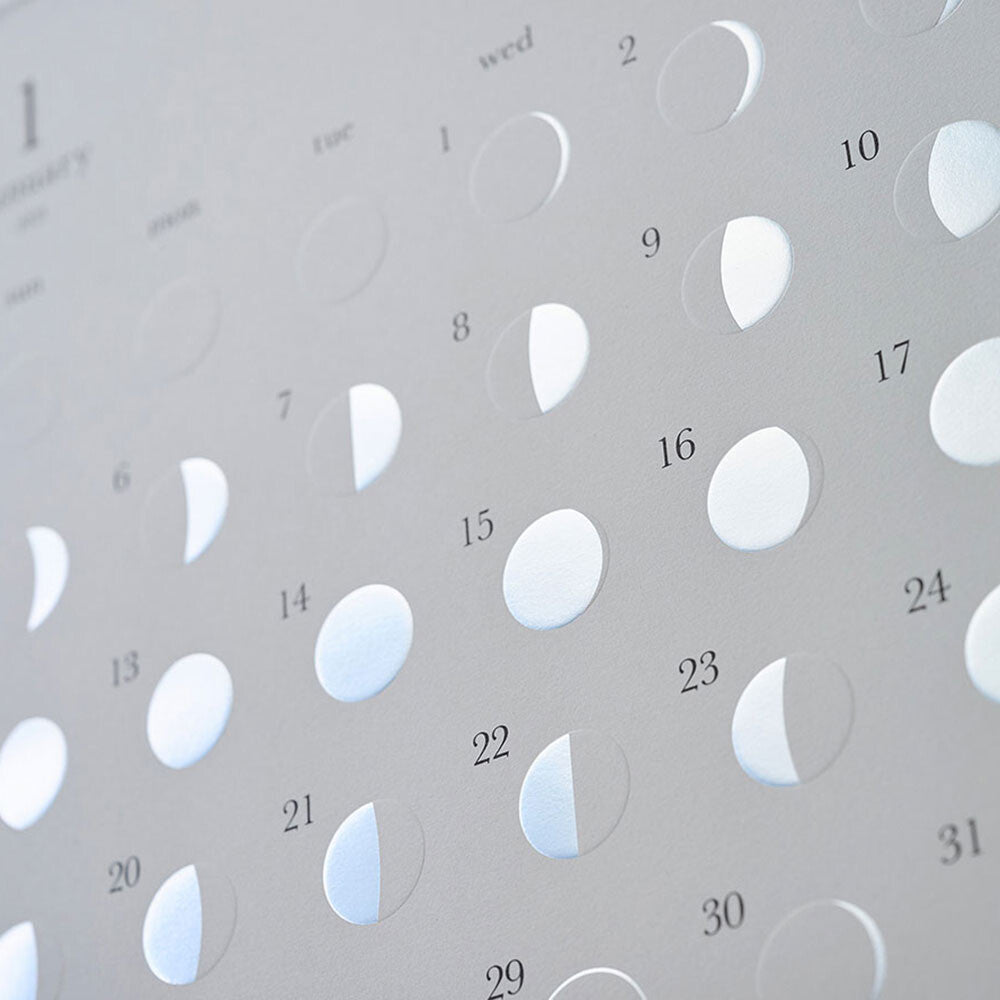 Michiru Moon Phase Wall Calendar 2027 / Replug