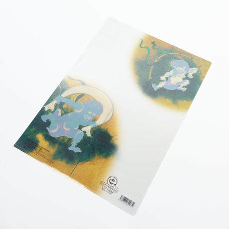 Ogata Korin Wind God and Thunder God Folding Screen A4 Clear File / Benrido - bungu