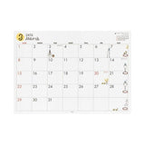 "Ojisan" A4 Desk Calendar 2026 / MIDORI - bungu
