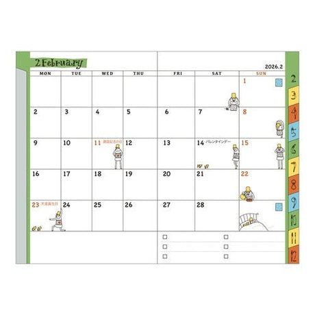 "Ojisan" Pocket Diary 2026 / Midori DESIGNPHIL - bungu