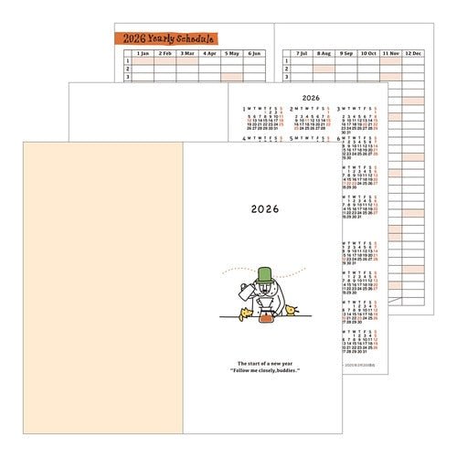 "Ojisan" Pocket Diary 2026 / Midori DESIGNPHIL - bungu