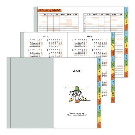 "Ojisan" Pocket Diary 2026 / Midori DESIGNPHIL - bungu